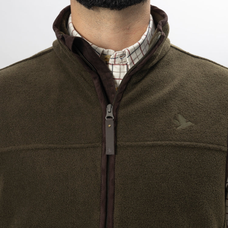 Seeland Woodcock Earl Fleece Waistcoat - Pine Green Melange