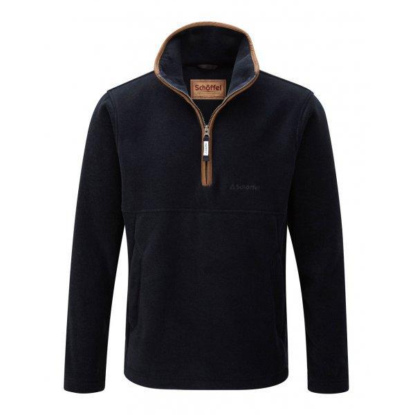 Schoffel Berkeley 1/4 Zip Fleece Jacket - Navy