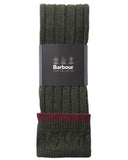 Barbour Contrast Gun Stockings - Olive/Cranberry