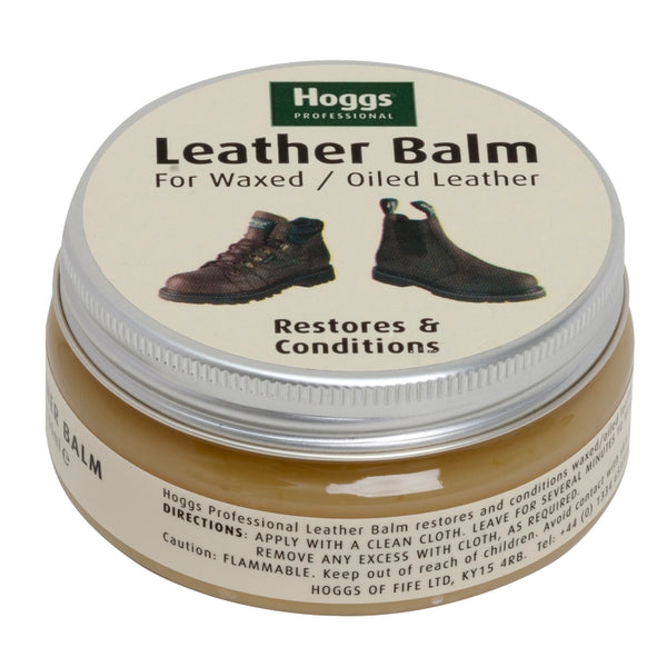 Hoggs of Fife Waxed Leather Balm - Neutral 100ml Jar