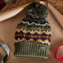 Barbour Case Fair Isle Beanie - Olive