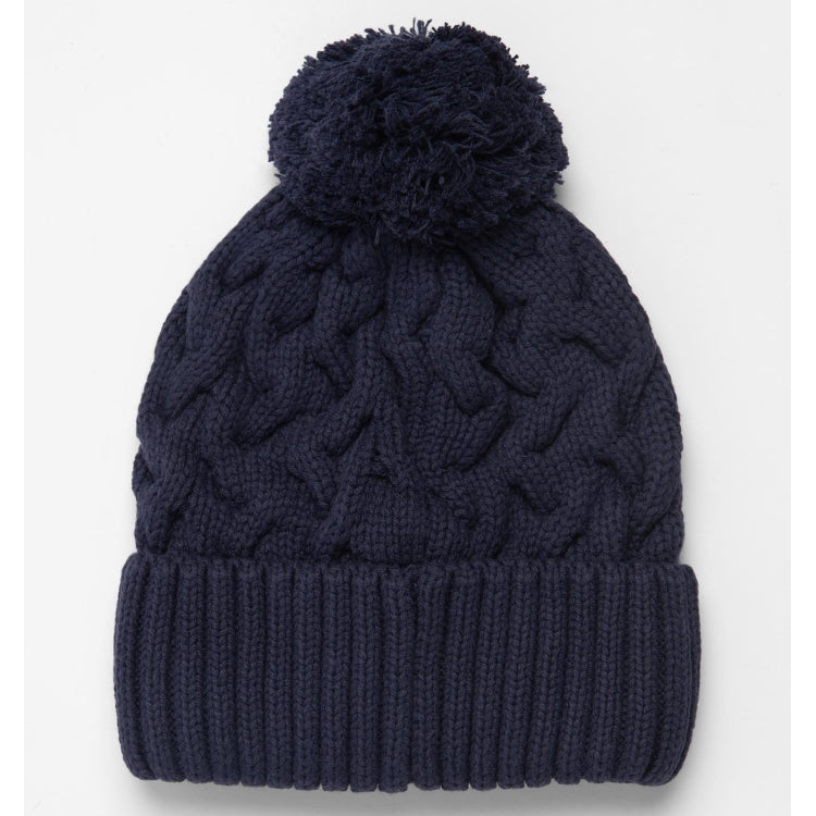 Barbour Gainford Cable Beanie - Navy