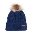 Barbour Ladies Penshaw Cable Beanie - Navy