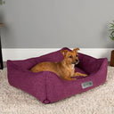 Scruffs Manhattan Box Dog Bed - Berry