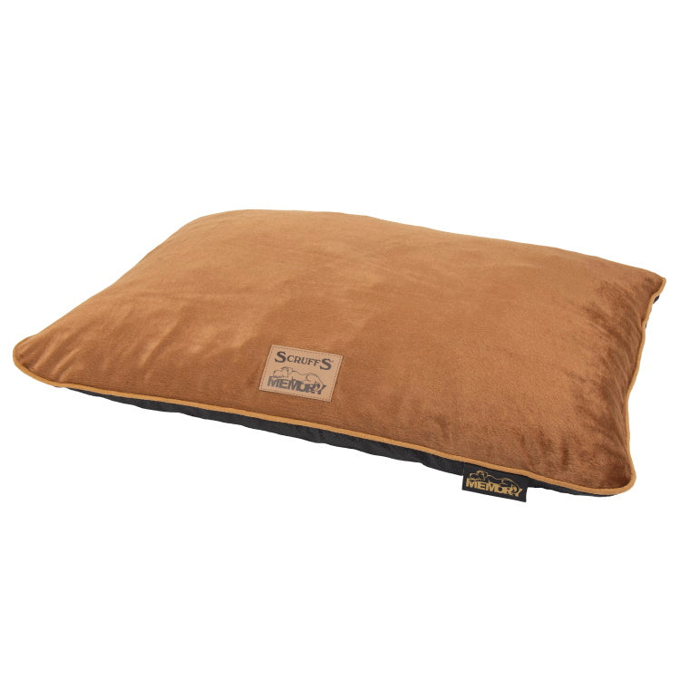 Scruffs Bolster Orthopaedic Pillow Bed - Plush Brown