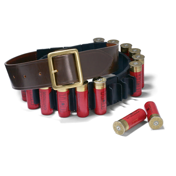 Croots Malton Cartridge Belt & Quick Release Clips - Dark Havana 12 Gauge