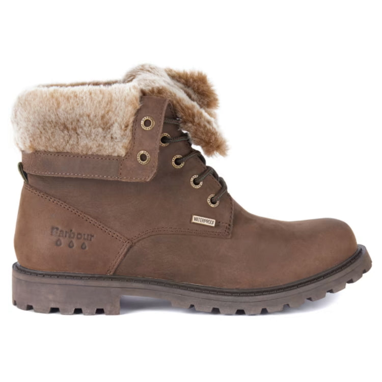 Barbour Ladies Hamsterley Roll Top Boots - Brown - John Norris