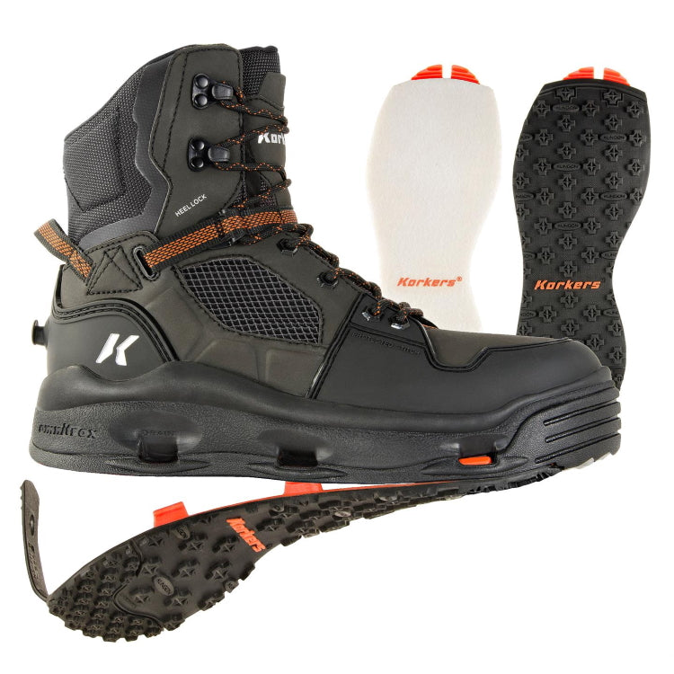 Wading boots with interchangeable on sale soles