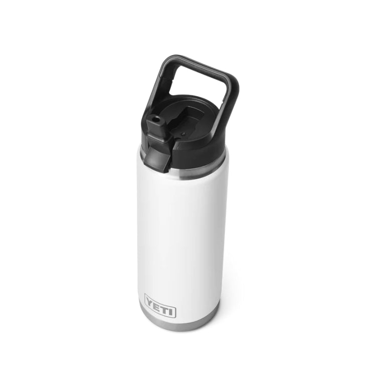 Yeti Rambler 26oz Insulated Bottle with Straw Cap - White