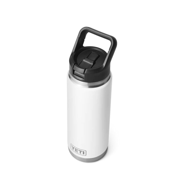 Yeti Rambler 26oz Insulated Bottle with Straw Cap - White