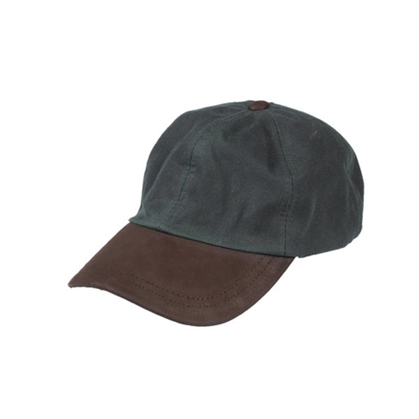 Hoggs of Fife Waxed Baseball Cap - Olive