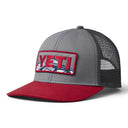 Yeti Bass Badge Mid Pro Trucker Cap - Grey/Rust