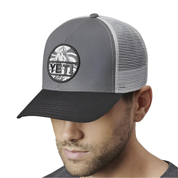 Yeti Mountain Badge Trucker Cap - Black