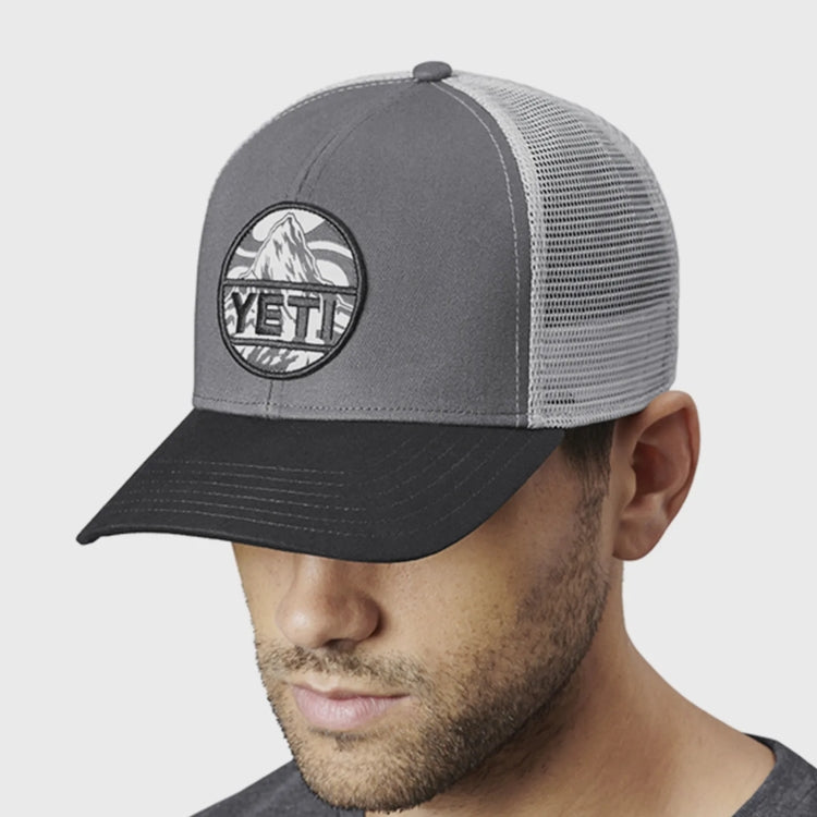 Yeti Mountain Badge Trucker Cap - Black