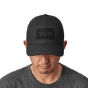 Yeti Logo Velcro Badge Trucker Cap - Black