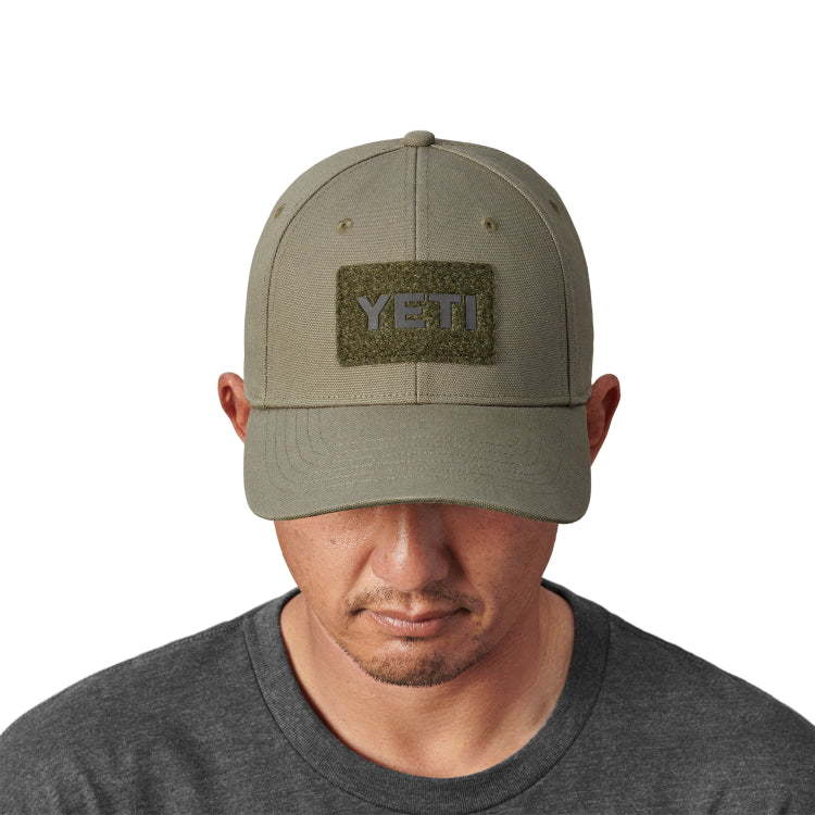 Yeti Logo Velcro Badge Trucker Cap - Highlands Olive