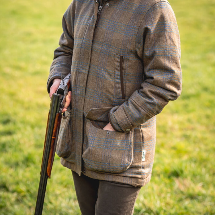 Schoffel Ladies Ptarmigan Tweed Coat - Iona Tweed