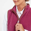 Schoffel Ladies Lyndon Fleece Gilet - Mulberry