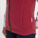 Schoffel Ladies Lyndon II Fleece Gilet - Pomegranate