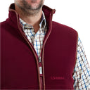 Schoffel Oakham Fleece Gilet - Claret