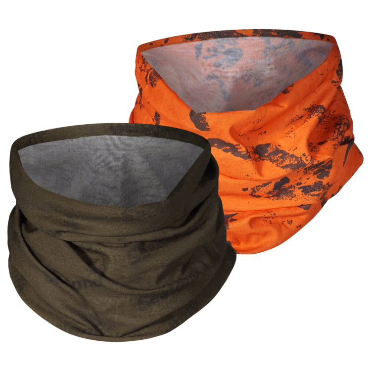 Seeland Neck Gaiters 2 Pack - Pine Green/InVis Orange Blaze