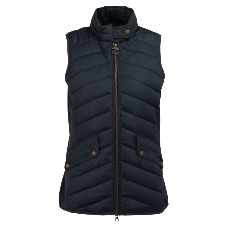 Barbour Ladies Stretch Cavalry Quilt Gilet Dark Navy Dark Navy Marl John Norris