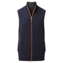 Schoffel Reversible Merino/Cashmere Gilet - Navy