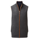 Schoffel Reversible Merino/Cashmere Gilet - Charcoal