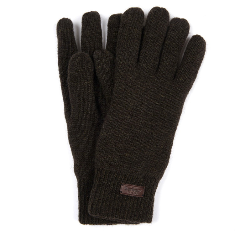 Barbour Carlton Micro Fleece Gloves - Dark Green