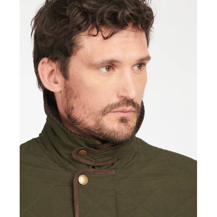 Barbour Burton Quilt Jacket - Dark Olive