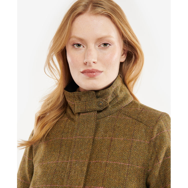 Barbour wool hot sale jacket womens gold