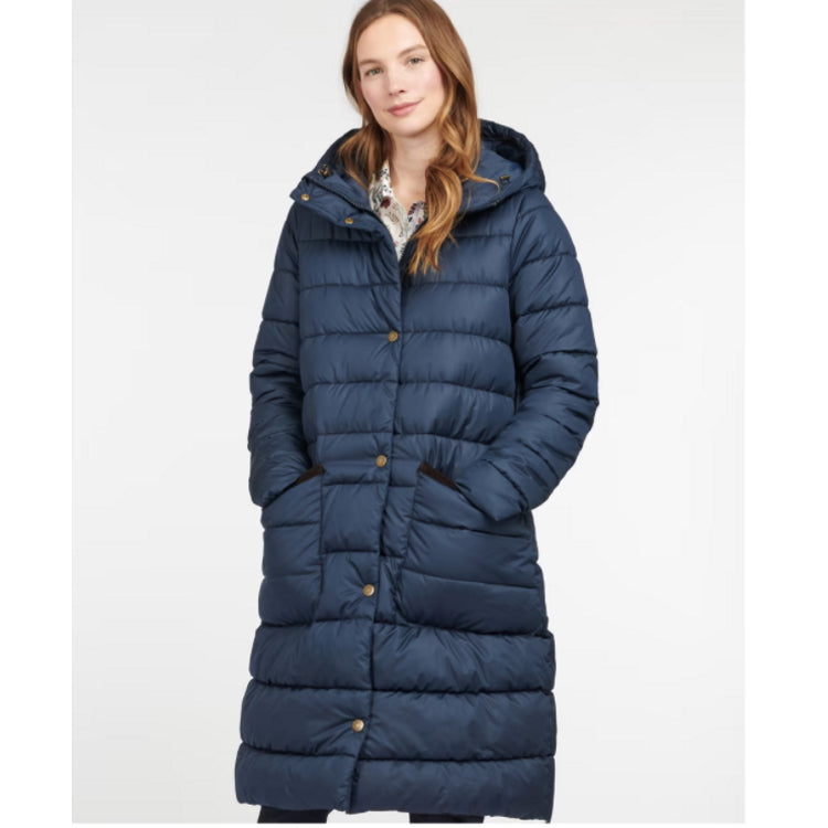 Barbour Ladies Milton Quilted Jacket - Navy - John Norris