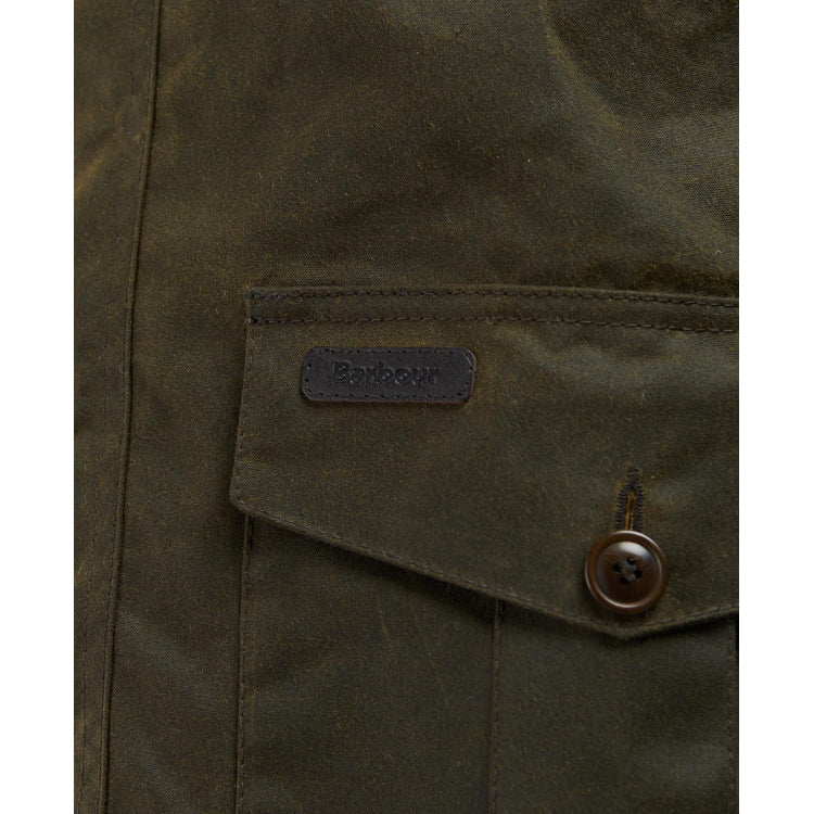 Barbour Sheldon Wax Jacket - Olive