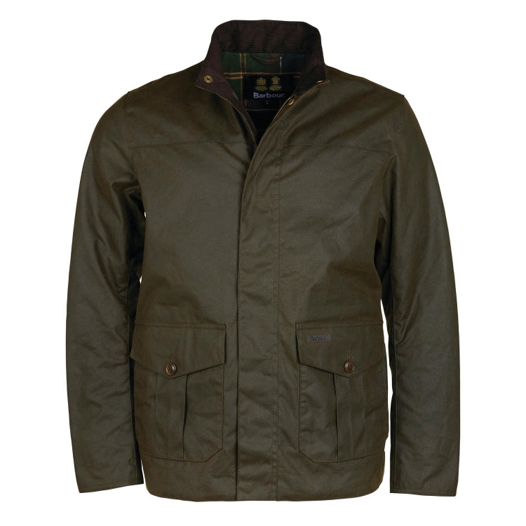 Barbour Sheldon Wax Jacket - Olive