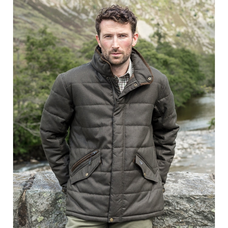 Hoggs of Fife Elgin Quilted Herringbone Jacket | John Norris