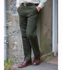 Hoggs of Fife Monarch II Moleskin Jeans - Dark Olive