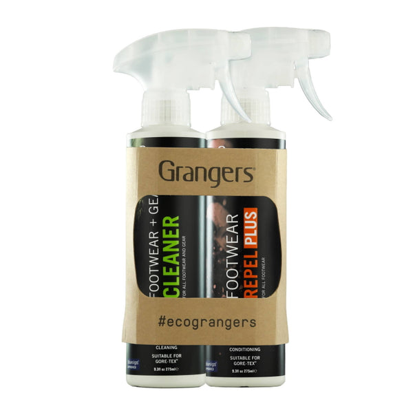 Grangers Footwear Eco Twin Pack Gear Cleaner and Repelent Plus