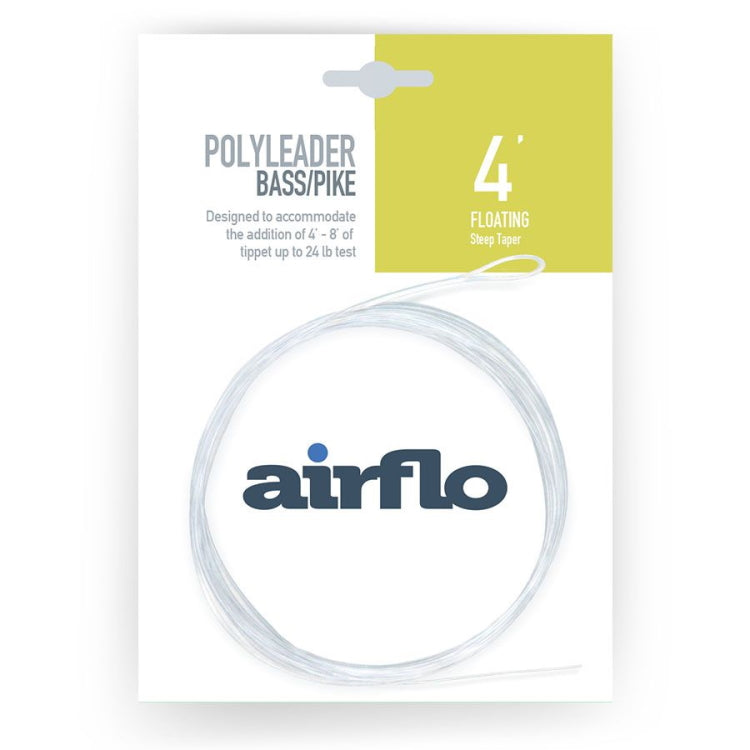 Airflo Polyleaders 4ft Bass and Pike - Floating