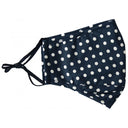 John Norris Country Face Mask - Navy Polka