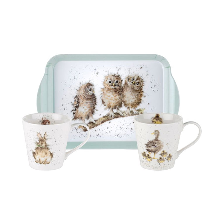 Wrendale Designs Fine Bone China Mug and Tray Set - Country Collection