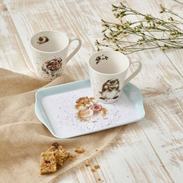 Wrendale Designs Fine Bone China Mug and Tray Set - Diet Starts Tomorrow