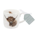 Royal Worcester Wrendale Fine Bone China Mug - Highland Cow