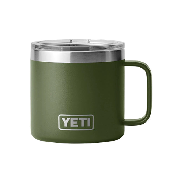 Yeti Rambler 14oz Insulated Mug - Highlands Olive | John Norris