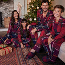 Barbour Childrens Christmas PJ Set - Large Red Tartan