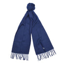 Barbour Plain Lambswool Scarf - Navy