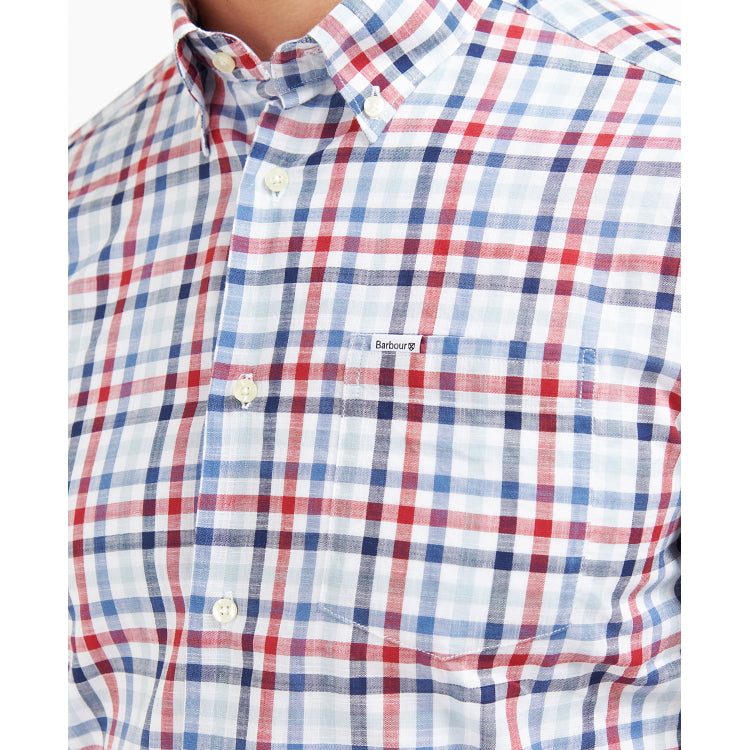 Barbour red hot sale check shirt