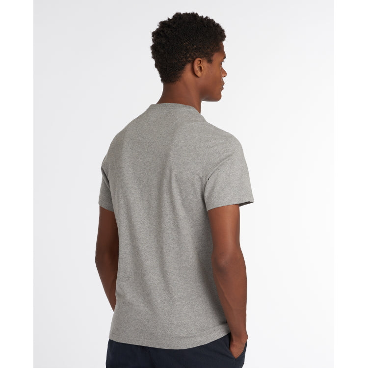 Barbour Logo Tee Shirt - Grey Marl