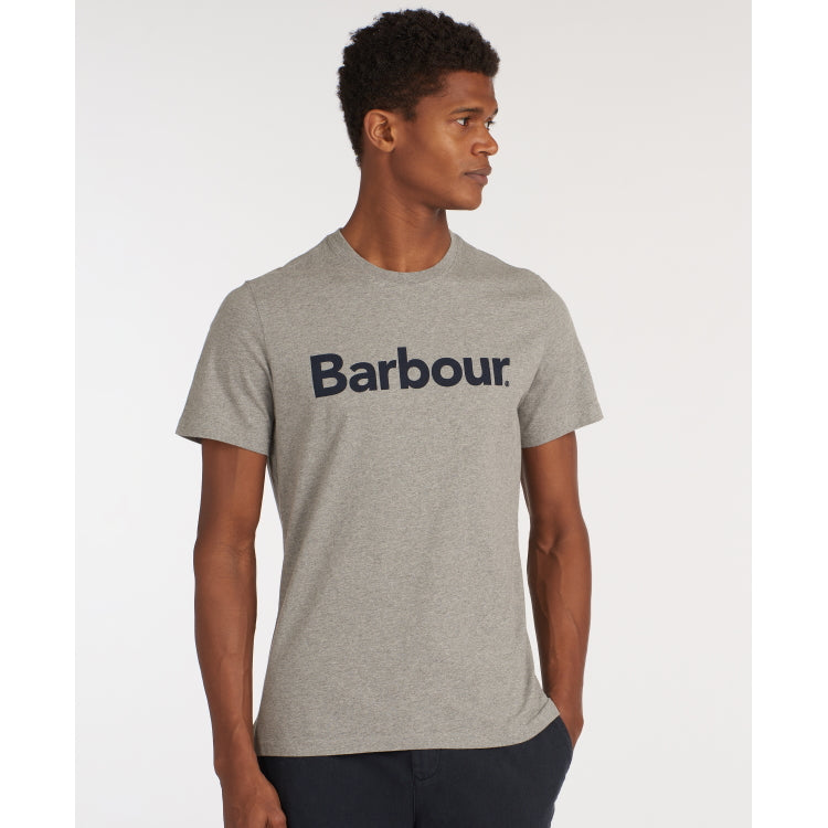 Barbour Logo Tee Shirt - Grey Marl