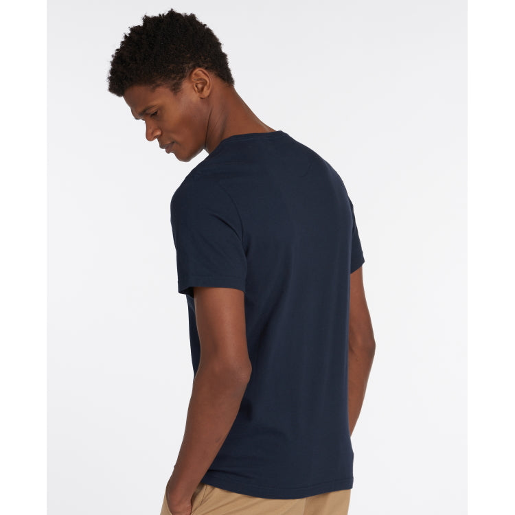 Barbour Tartan Aboyne Sports Tee Shirt - New Navy