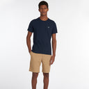 Barbour Tartan Aboyne Sports Tee Shirt - New Navy